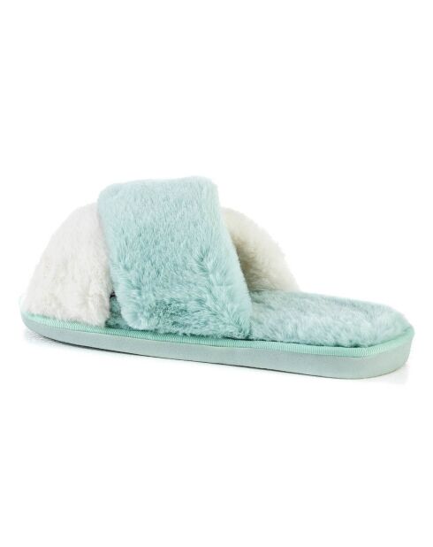 Mules Rylee bleu/blanc