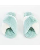 Mules Rylee bleu/blanc