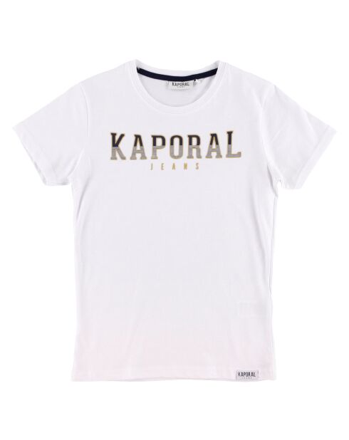 T-Shirt en Coton Logo Kapo blanc
