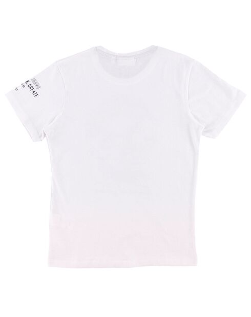 T-Shirt en Coton Tête de Mort blanc