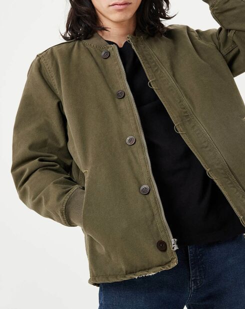 Veste Bombers Deck vert kaki