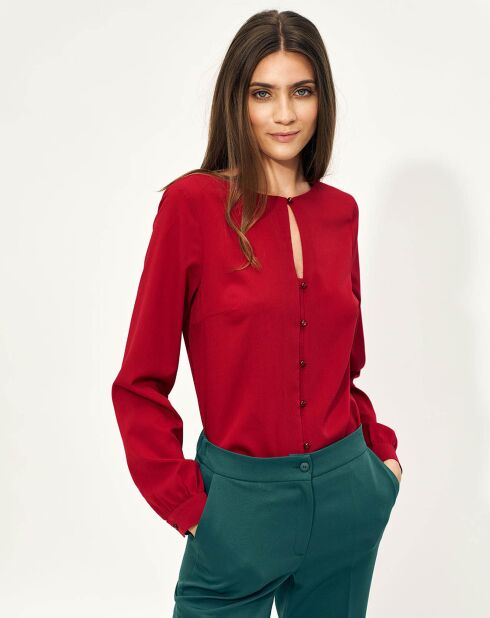 Chemisier Charis bordeaux