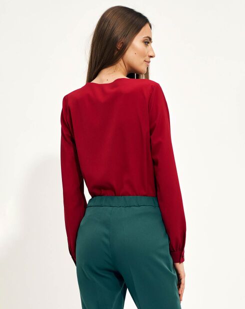 Chemisier Charis bordeaux