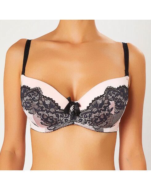 Reggiseno imbottito Flavia nero/bianco