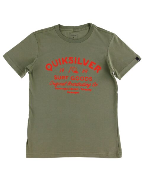 T-Shirt en Coton Quik Ecriture kaki