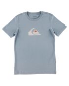 T-Shirt en Coton Logo Mer Montagne bleu clair