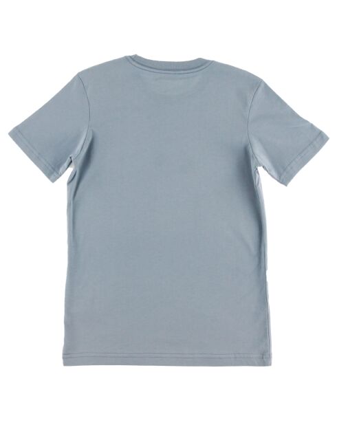 T-Shirt en Coton Logo Mer Montagne bleu clair