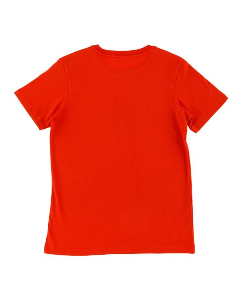 T-Shirt en Coton Logo Mer Montagne orange