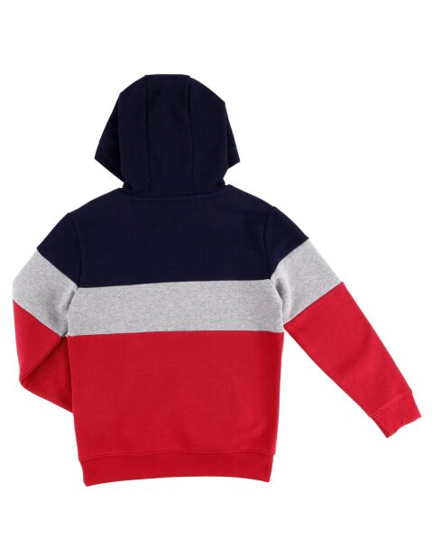 Sweat en Coton mélangé Beach To School tricolore marine/gris/rouge