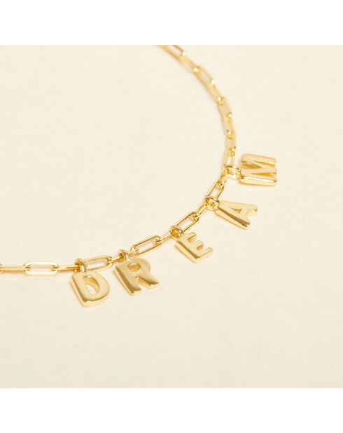 Collier Tatoo en Argent doré à l'Or fin