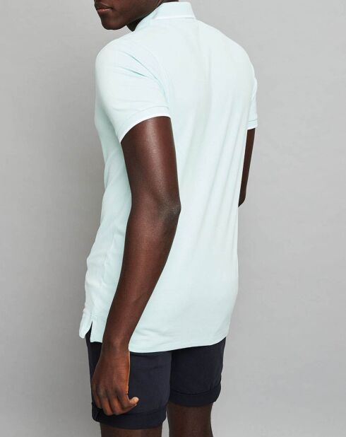 Jprblastretch himmelblaues Polohemd