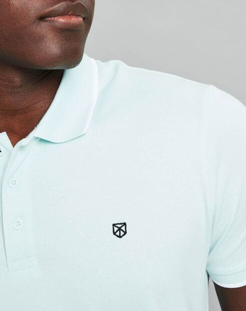 Polo Jprblastretch bleu ciel