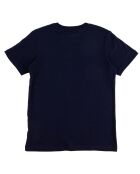 T-Shirt en Coton Tête de mort bleu marine