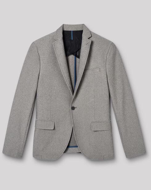 Veste de costume extraslim Bsoap gris chiné clair