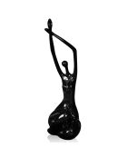 Sculpture en résine Réveil petit noire - 37x23x17 cm