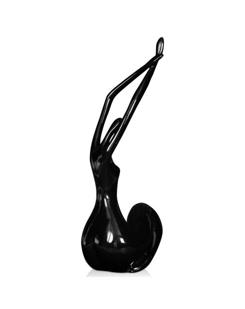 Sculpture en résine Réveil petit noire - 37x23x17 cm