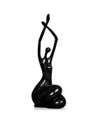 Sculpture en résine Réveil petit noire - 37x23x17 cm