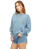 Sweat en Coton Bio Billabong x Wrangler Wayward bleu