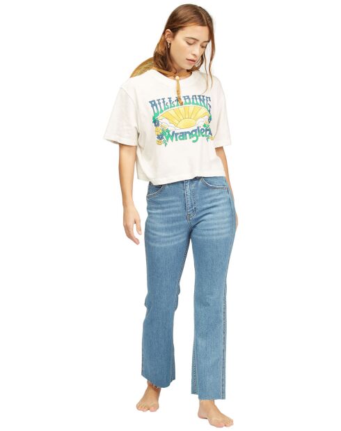 T-Shirt Billabong x Wrangler Made It blanc