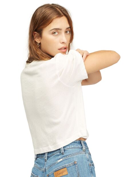 T-Shirt Billabong x Wrangler Made It blanc