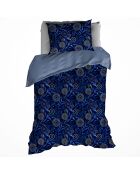 Bettbezug-Set Moonflower, kobaltblau