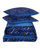 Bettbezug-Set Moonflower, kobaltblau