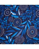 Bettbezug-Set Moonflower, kobaltblau