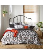 Parure housse de couette Lilypad noire