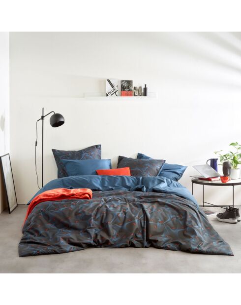 Cobra fusion blauwe dekbedovertrekset