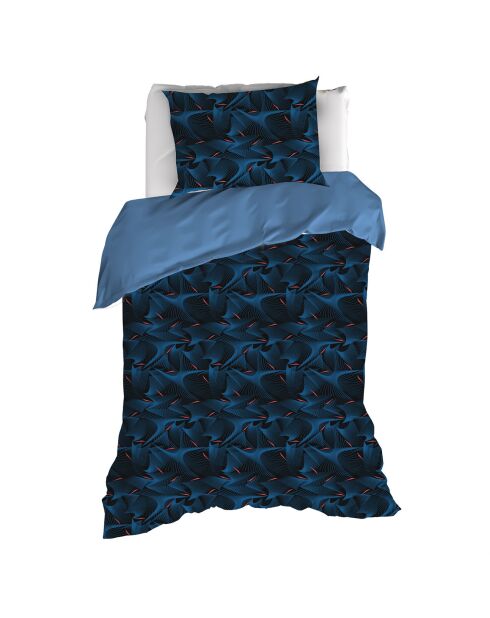 Cobra fusion blauwe dekbedovertrekset