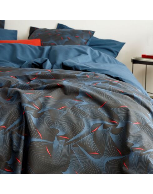 Cobra fusion blauwe dekbedovertrekset