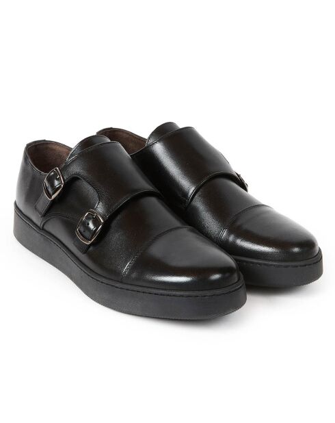 Richelieus en Cuir Jonathan noires