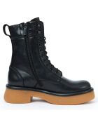 Boots en Cuir Mikaela noires