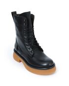 Boots en Cuir Mikaela noires