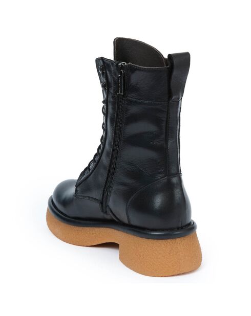 Boots en Cuir Mikaela noires