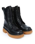 Boots en Cuir Mikaela noires