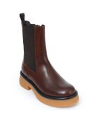 Chelsea Boots en Cuir Camelia marron