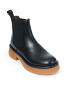 Chelsea Boots en Cuir Lina noires