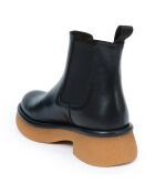 Chelsea Boots en Cuir Lina noires