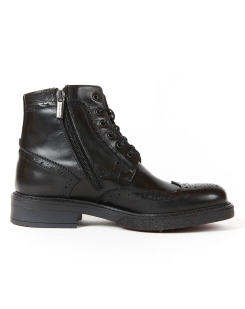 Boots en Cuir Greta noires