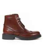 Boots en Cuir Greta marron foncé