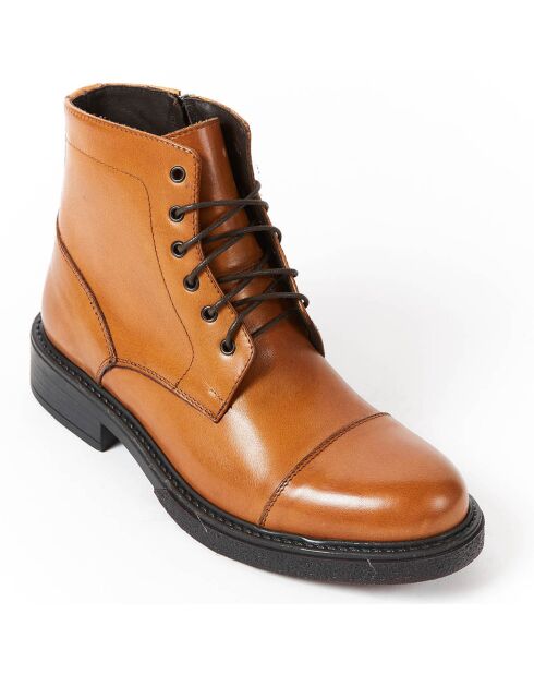 Botas Nancy de piel camel