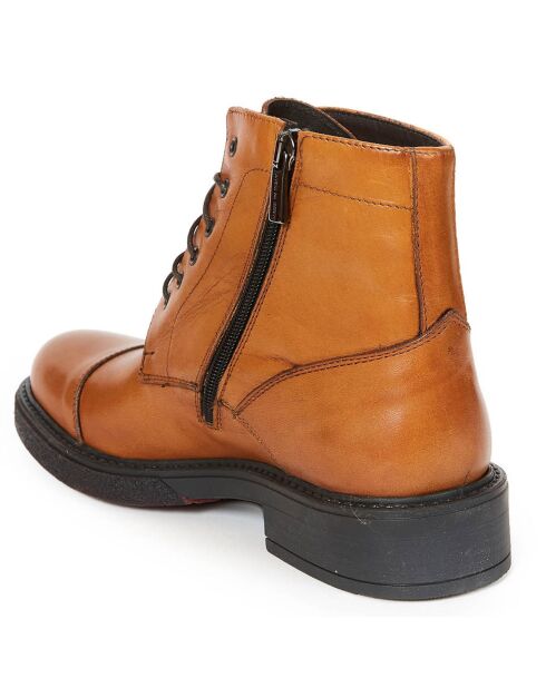 Botas Nancy de piel camel