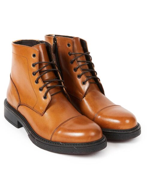 Botas Nancy de piel camel