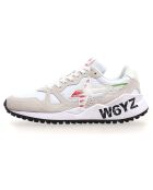 Sneakers en Cuir Flagit beige/blanc