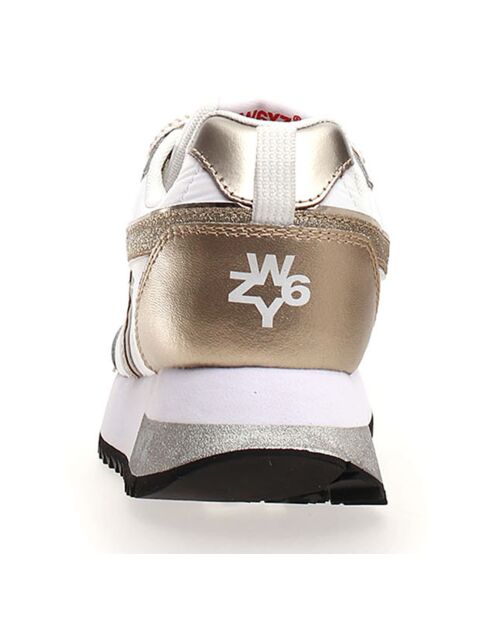 Sneakers en Cuir Kis blanc/doré