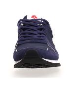 Sneakers en Cuir Jet bleu marine/blanc