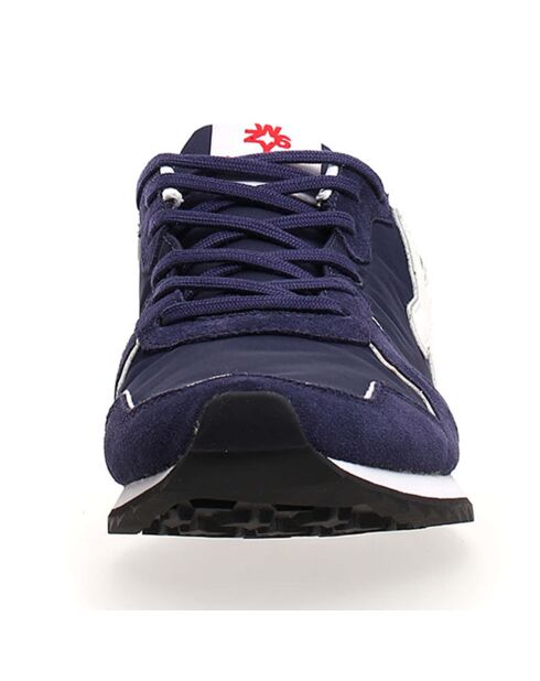Sneakers en Cuir Jet bleu marine/blanc