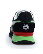 Sneakers en Cuir Jet noir/rouge/vert