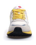 Sneakers en Cuir Wolf gris/jaune/bleu